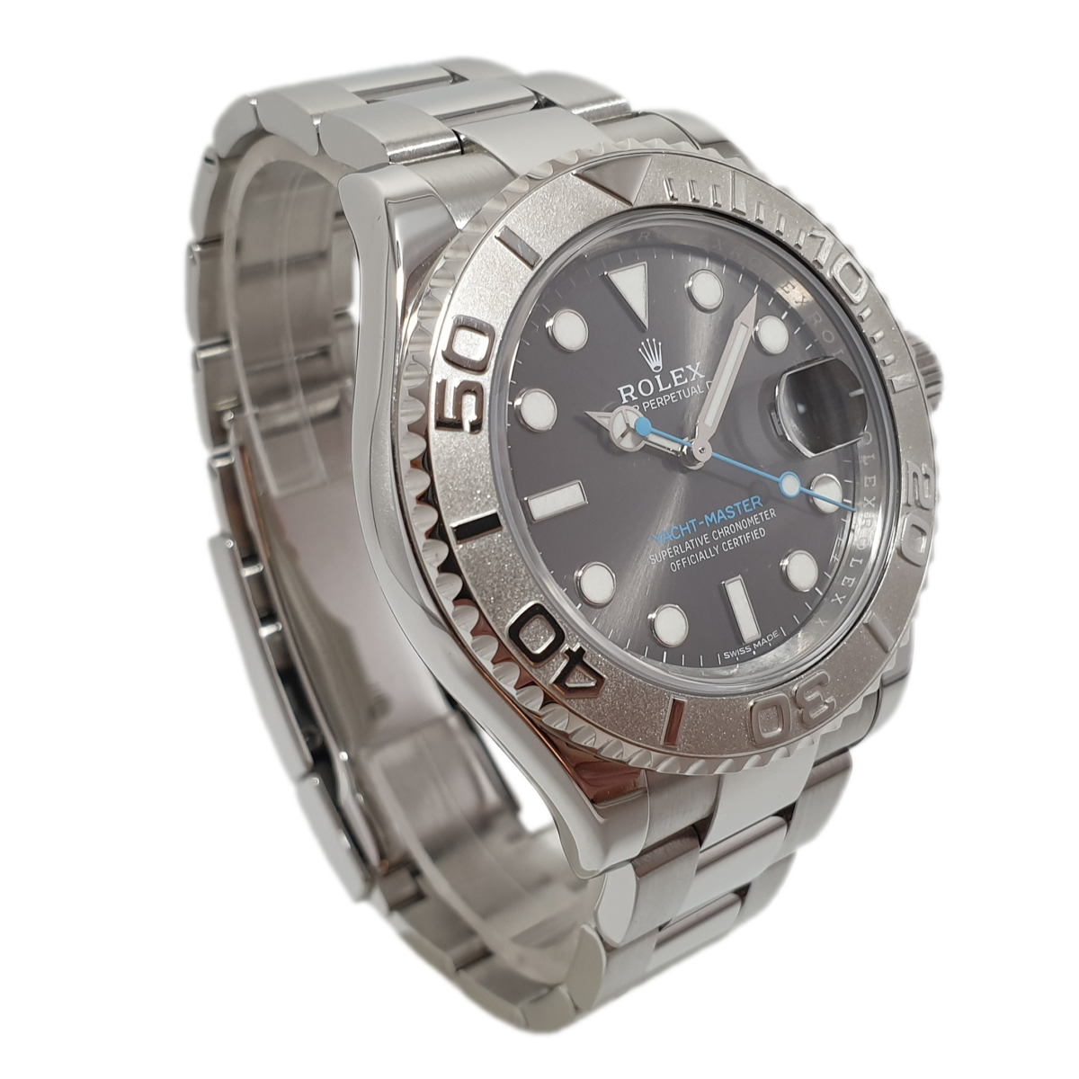 rolex yachtmaster 40mm rhodium